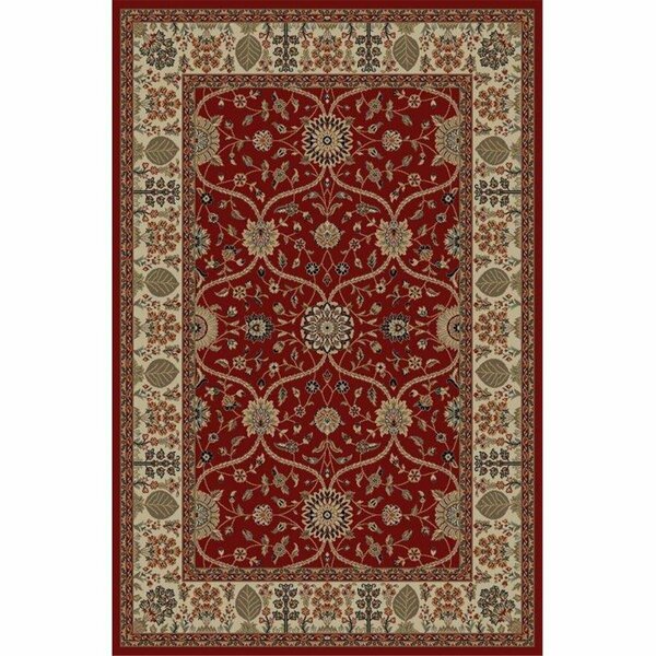 Concord Global Trading 2 ft. 7 in. x 4 ft. Jewel Voysey - Red 49003
